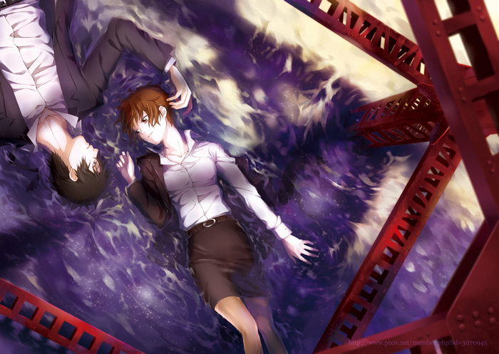 Shinya Kogami lying down