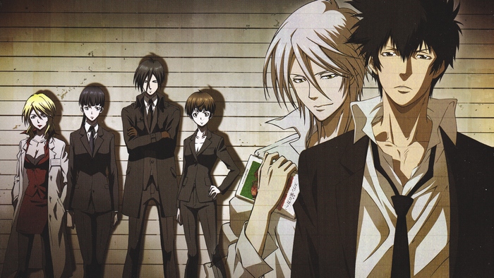 Psycho-Pass characters in a lineup