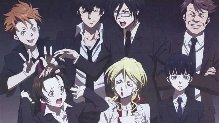 Psycho-Pass characters group portrait