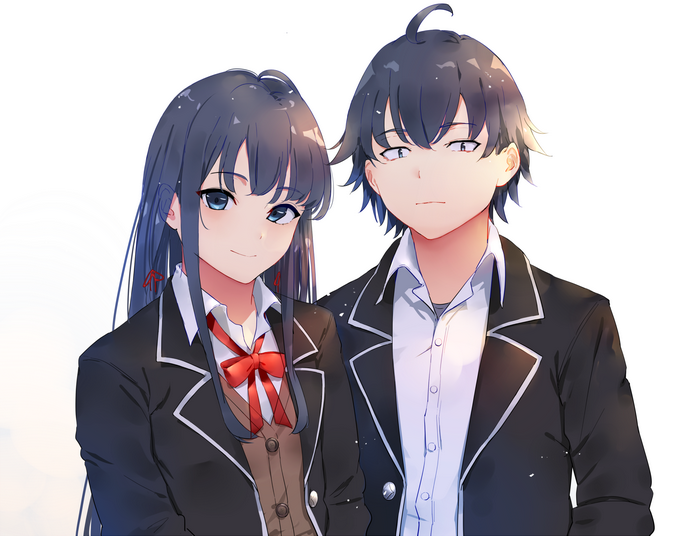 Hachiman Hikigaya and Yukino Yukinoshita