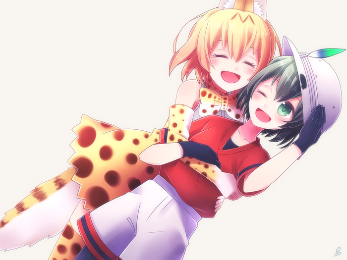 Serval and Kaban from Kemono Friends
