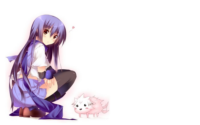 Eri Shiina with a small pink creature