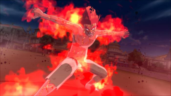 Might Guy from Naruto in a fiery state
