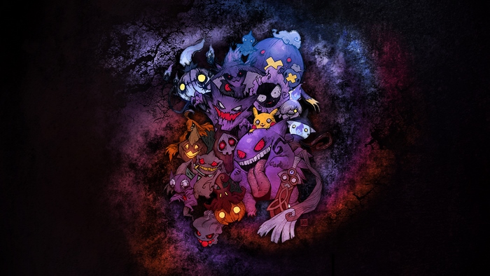 Pokemon Ghost Types and Pikachu