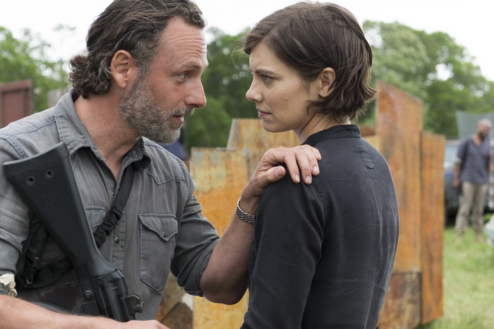 Rick Grimes and Maggie Greene from The Walking Dead