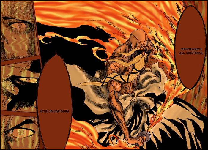 Genryūsai Shigekuni Yamamoto unleashing Ryujin Jakka