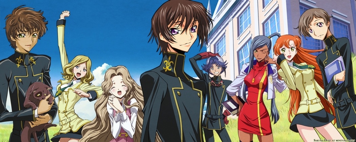 Code Geass characters with Rolo Lamperouge