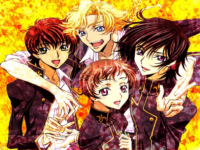 Rolo Lamperouge and friends from Code Geass