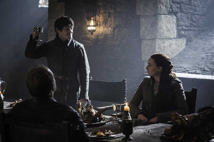 Ramsay Bolton and two others at a feast