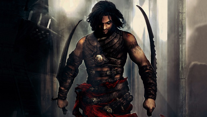 Prince of Persia warrior with curved swords
