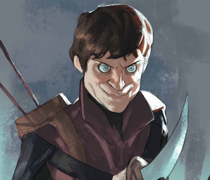 Ramsay Bolton with a knife