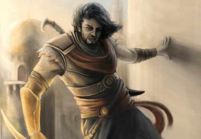 Prince of Persia character in armor