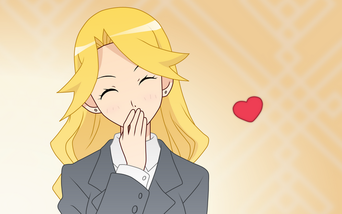 Kaere Kimura with a heart