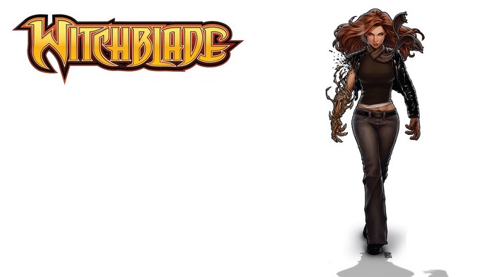 Witchblade logo with Sara Pezzini