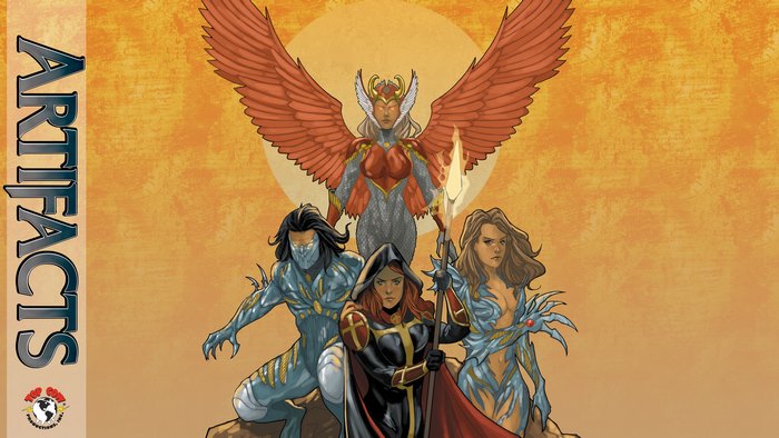 Artifacts comic cover with Witchblade characters