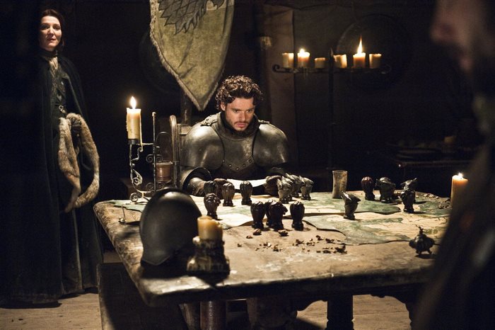 Catelyn Stark and Robb Stark in Game of Thrones
