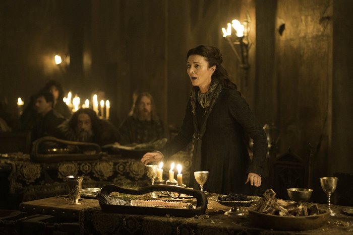 Catelyn Stark at a feast