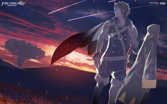 Chrom from Fire Emblem Awakening with companion