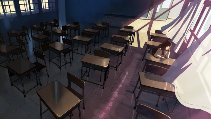 Akari Shinohara in a classroom