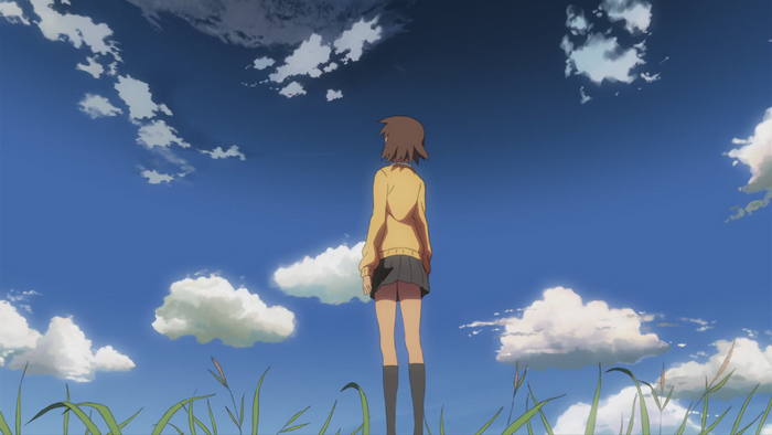Akari Shinohara looking at the sky