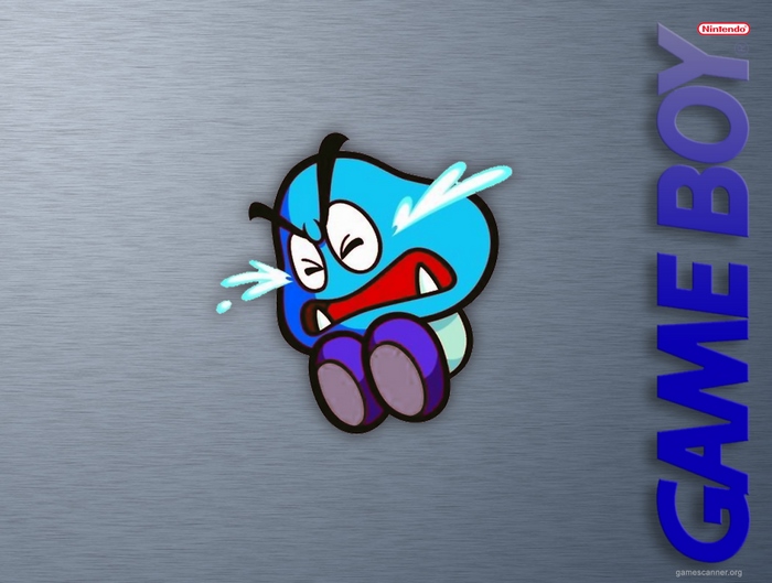 Blue Goomba from Super Mario Bros. on Game Boy