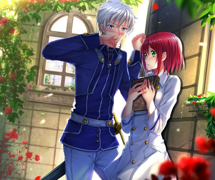 Prince Zen and Shirayuki from Snow White with the Red Hair