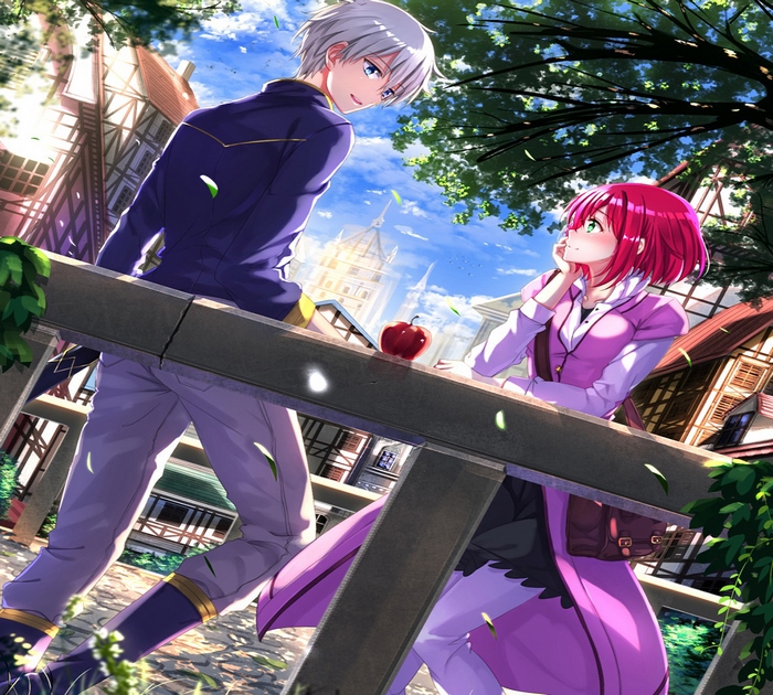 Shirayuki and Zen Wistalia from Snow White with the Red Hair