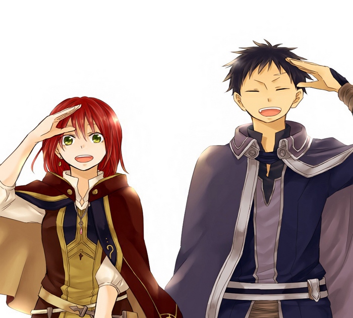 Shirayuki and Zen Wistalia from Snow White with the Red Hair