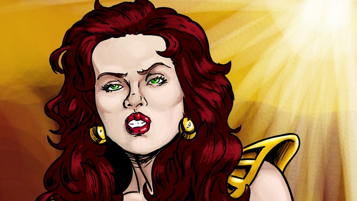 Red Sonja comic book illustration