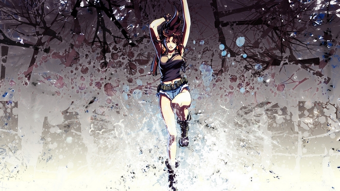 Revy from Black Lagoon running