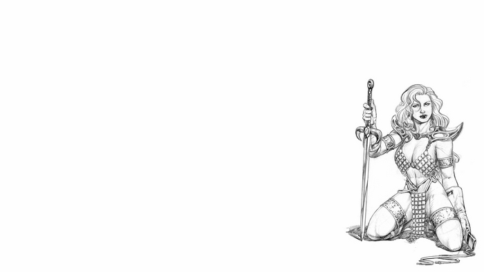Red Sonja with Sword