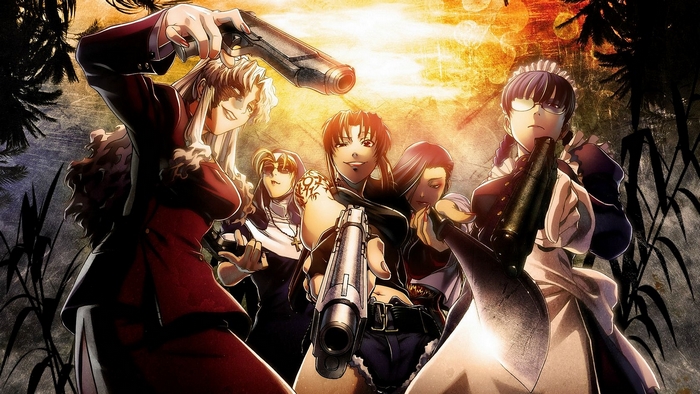 Black Lagoon characters with guns