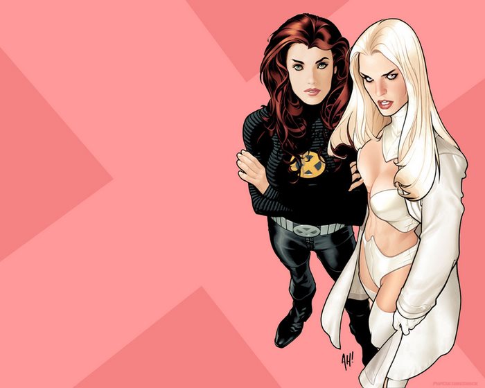 Jean Grey and Emma Frost from X-Men
