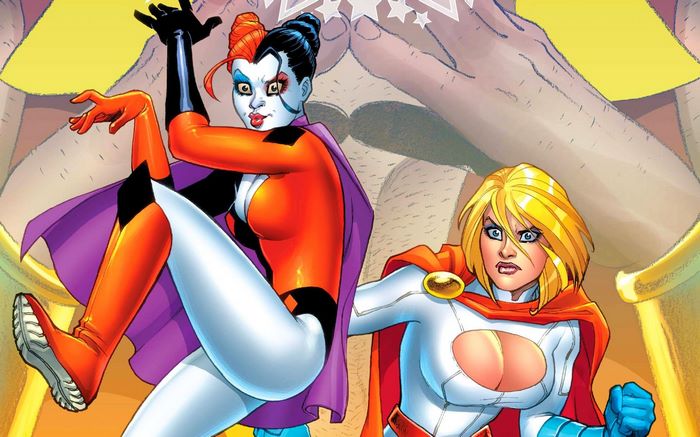 Power Girl and Harley Quinn