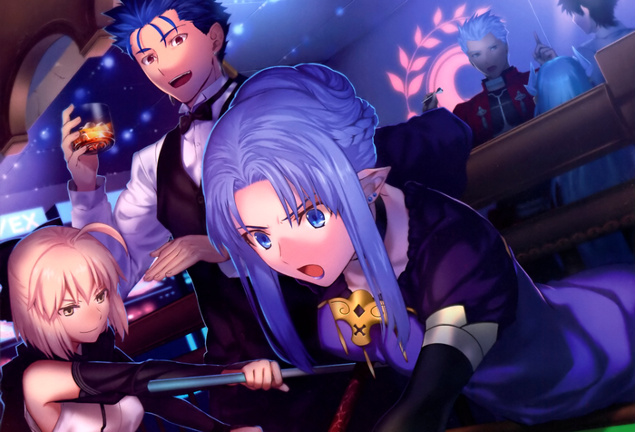 Lancer and friends at a bar