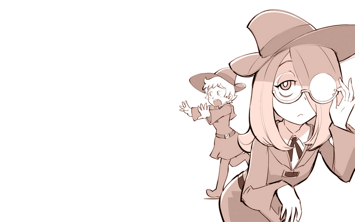 Sucy Manbavaran and Lotte Yanson from Little Witch Academia