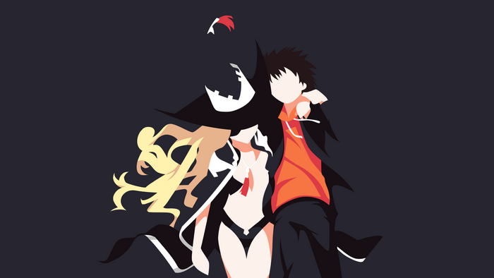 Toma Kamijo and Index from A Certain Magical Index