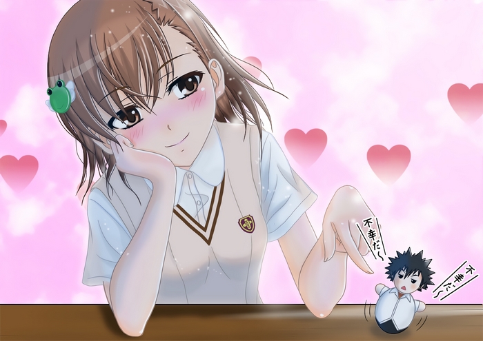 Misaka Mikoto and Toma Kamijo