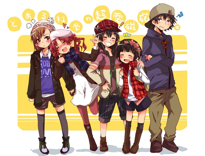 Toma Kamijo and friends from A Certain Magical Index
