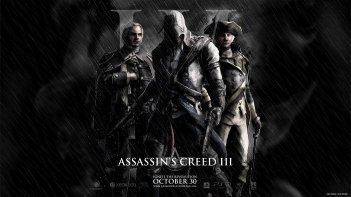 Connor and allies from Assassin's Creed III