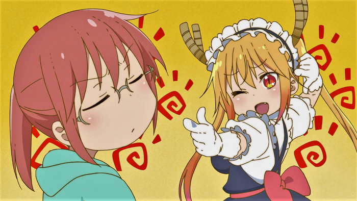 Tohru and Kobayashi from Miss Kobayashi's Dragon Maid