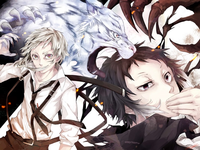 Atsushi Nakajima and Akutagawa Ryunosuke from Bungo Stray Dogs