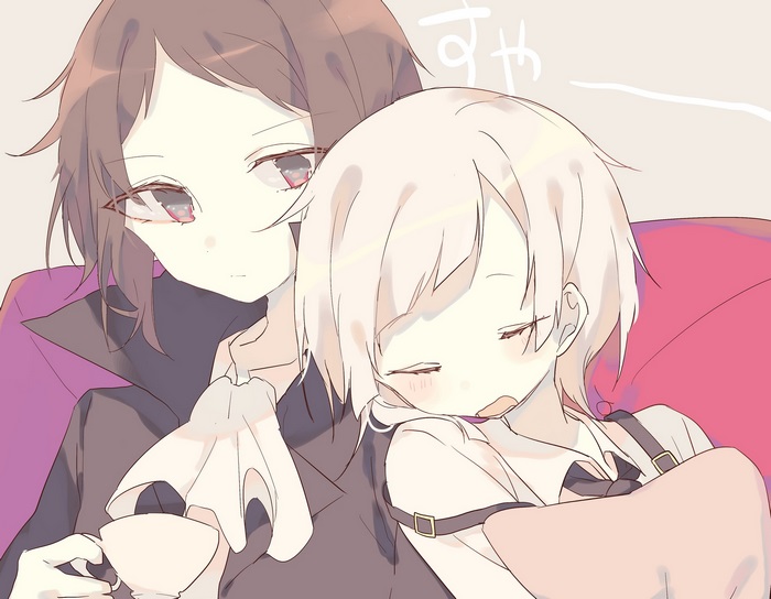 Atsushi Nakajima sleeping on a person's lap