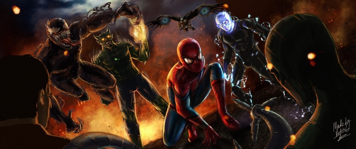 Spider-Man vs. Venom, Green Goblin, Electro, and Vulture