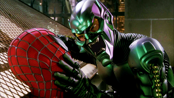 Green Goblin confronting Spider-Man