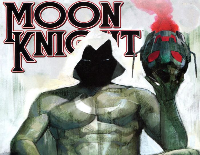 Moon Knight holding Ultron's head