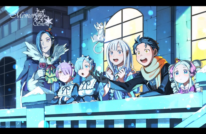 Roswaal L. Mathers and friends in winter attire