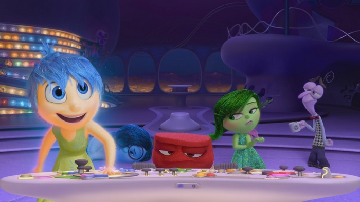Joy, Sadness, Anger, Disgust, and Fear from Inside Out