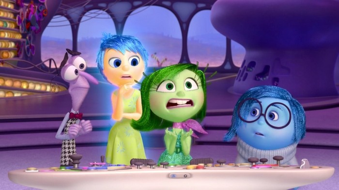 Fear, Joy, Disgust, and Sadness from Inside Out