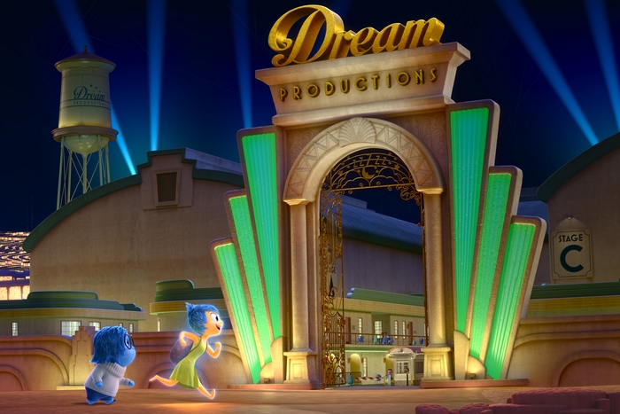 Joy and Sadness from Inside Out at Dream Productions